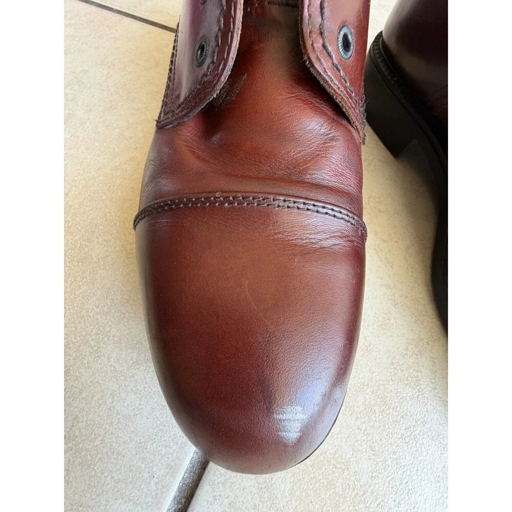 Dockers Men’s Size 12 M Brown Leather Cap Toe Oxford Dress Casual Shoes 090-2219